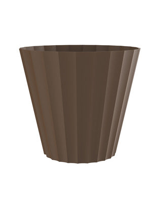 Macetero Plastiken 89003bro Redondo 26 Cm Dorica Marron