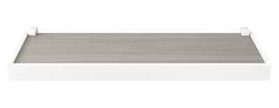 Repisa Prat-k 10210.04 1,5x20x60cm Recta Duetto Cemento Soporte Blanco