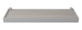 Repisa Prat-k 10209.04 1,5x20x60cm Recta Duetto Cemento Soporte Gris