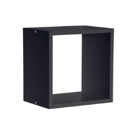 Repisa Prat-k 08080.533 4x28x28x20cm Cubo Simple Negro