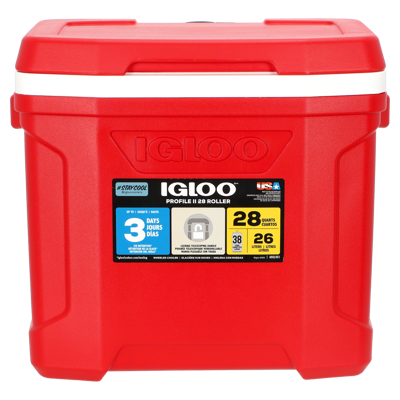 Nevera Igloo 34675 28qt/26l Rojo Ruedas Profile Ii