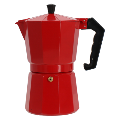 Greca Homse Kps-900 9 Tazas Aluminio Rojo
