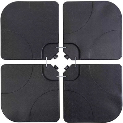 Base Sombrilla Piso Homse Hs50 Negro 20x20x2.5"