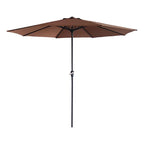 Sombrilla Piso Homse Hs30838stbr Marron 3m Metal Fija