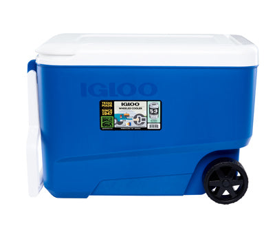 Nevera Igloo 34482 38qt/36l Azul Ruedas Wheelie Cool