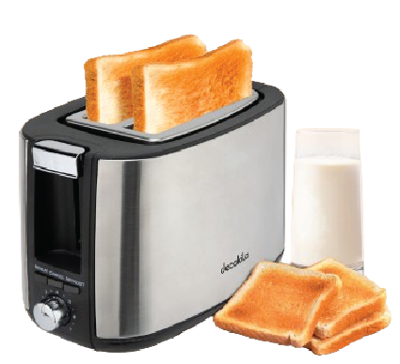Tostadora Decakila Kuts009m Inox 750w 2 Panes