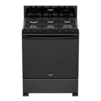 Estufa Horno Whirlpool Lwfr3400b 30" Gas Negro 6q