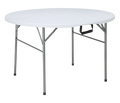 Mesa Homse Hsme48redpl Redonda 4' Plastica Plegable Blanco