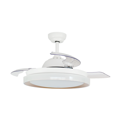 Abanico Daiwa Dwcfib42a02wh Techo 42" Blanco Lampara Aspa Retractil