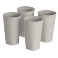 Juego Vasos Sterilite 09248h08 20 Oz 4/1 Plastico Gris piedra Pomez