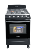 Estufa Horno Daiwa Dwgrs23ci24bk 24" Gas Negro 4q