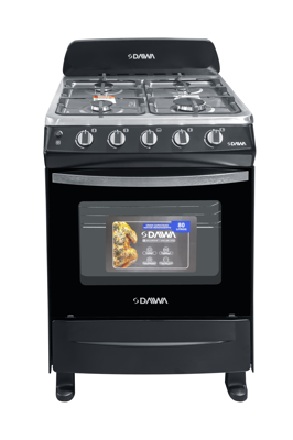 Estufa Horno Daiwa Dwgrs23ci24bk 24" Gas Negro 4q