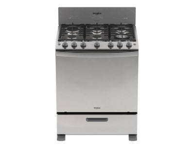 Estufa Horno Whirlpool Lwfr5050s 30" Gas Inox 6q Air Fryer