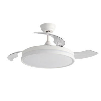 Abanico Daiwa Dwcfib42a04wh Techo 42" Blanco Lampara Aspa Retractil