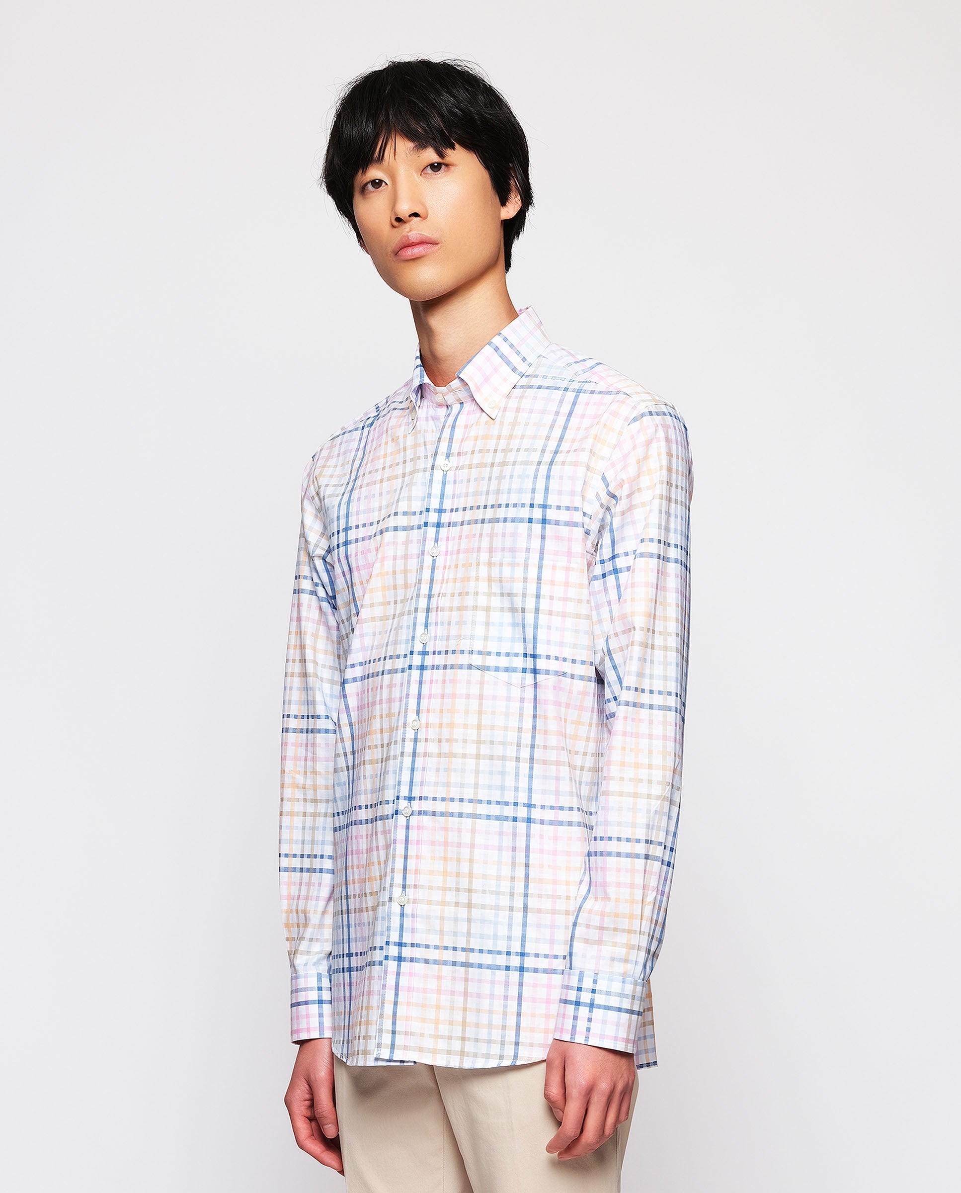 Camisa Mirto Mangas Largas Cuadros Para Caballeros by Mirto