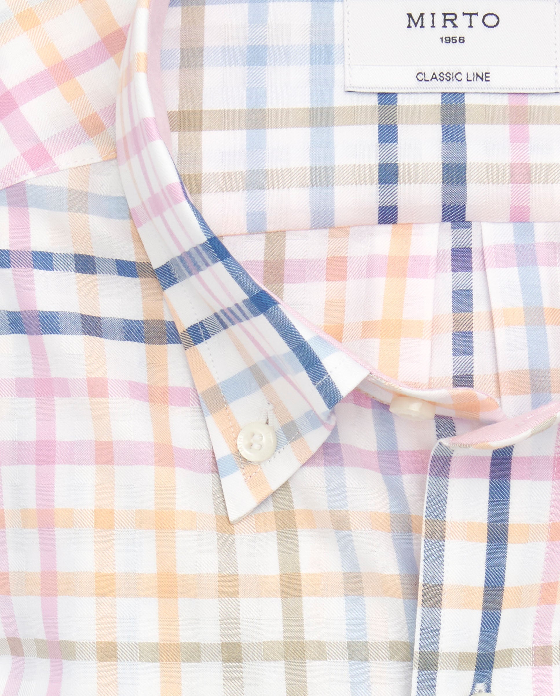 Camisa Mirto Mangas Largas Cuadros Para Caballeros by Mirto