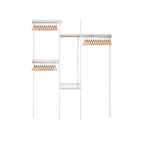 Juego Closet Homse Hsjcl4-8 4-8' Metalico Blanco