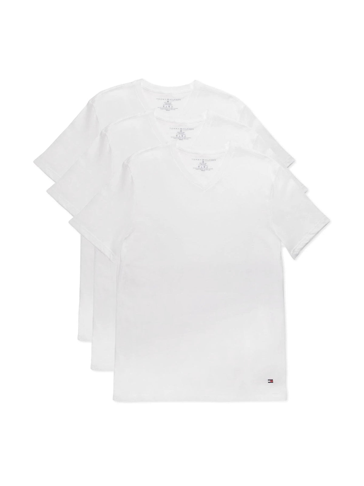 Camiseta Tommy Hilfiger Mangas Cortas Cuello V Lisa 3 Piezas P/ Caballeros by Tommy Hilfiger