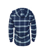 Camisa leñadora azul con capota manga larga hombre XS a 10XL