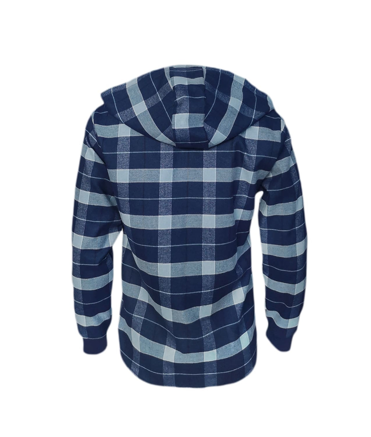 Camisa leñadora azul con capota manga larga hombre XS a 10XL