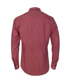 Camisa de cuadros roja con blanco sin bolsillo manga larga hombre XS a 10XL