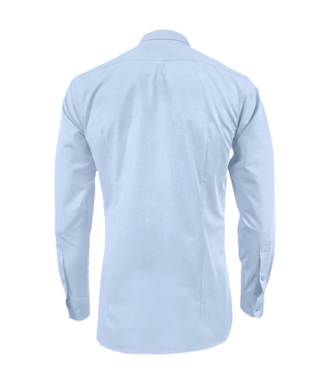 Camisa formal azul claro con iniciales manga larga hombre XS a 10XL