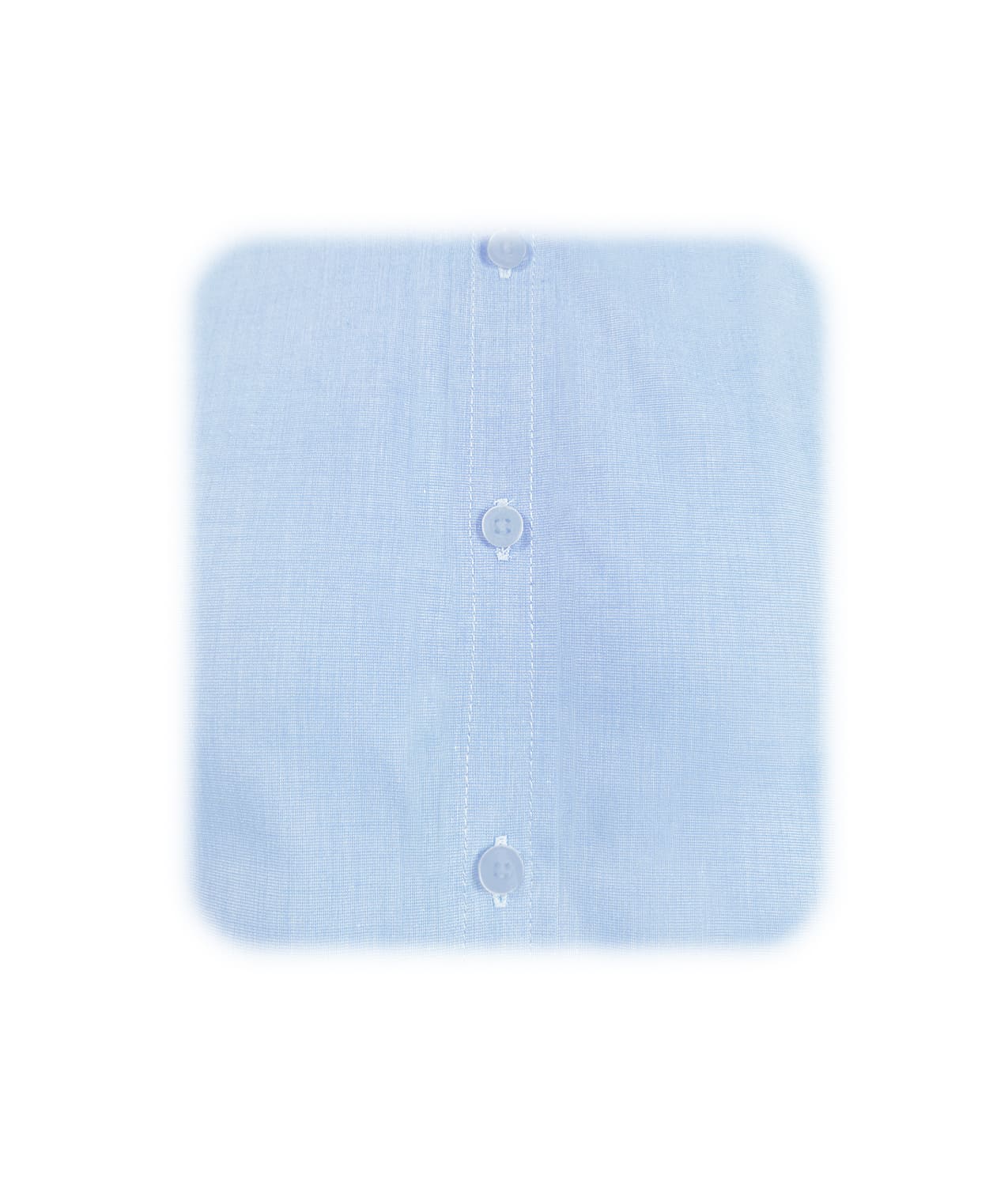 Camisa formal azul claro con iniciales manga larga hombre XS a 10XL