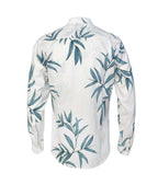 Camisa playera marfil cuello nerú manga larga Slim hombre XS a 10XL
