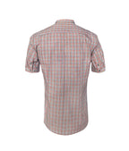Camisa de cuadros rojos azul y amarillo manga corta XS a 10XL
