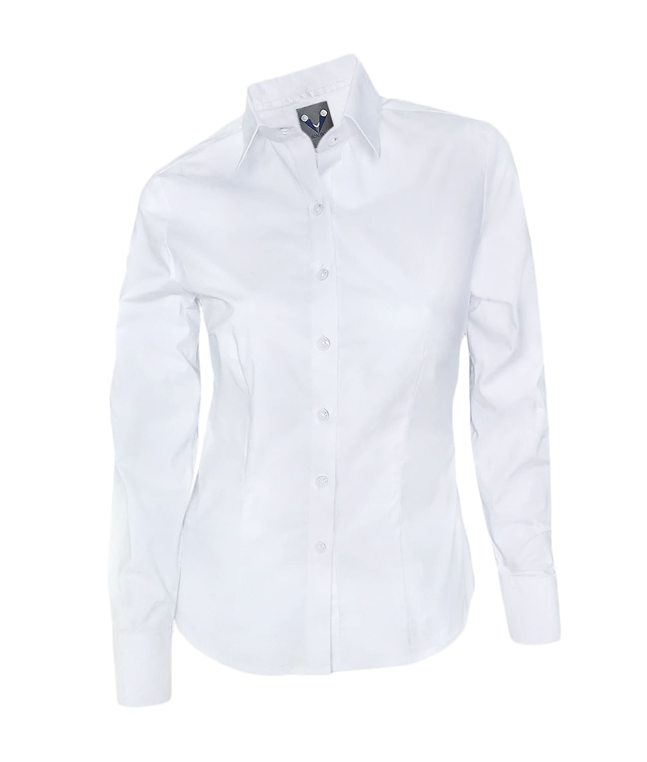 Camisa blusa blanca oficina formal manga larga mujer XS a 10XL