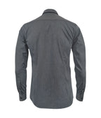 Camisa para corbata gris sin bolsillo manga larga hombre XS a 10XL