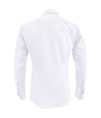 Camisa formal blanca sin bolsillo manga larga slim hombre XS a 10XL