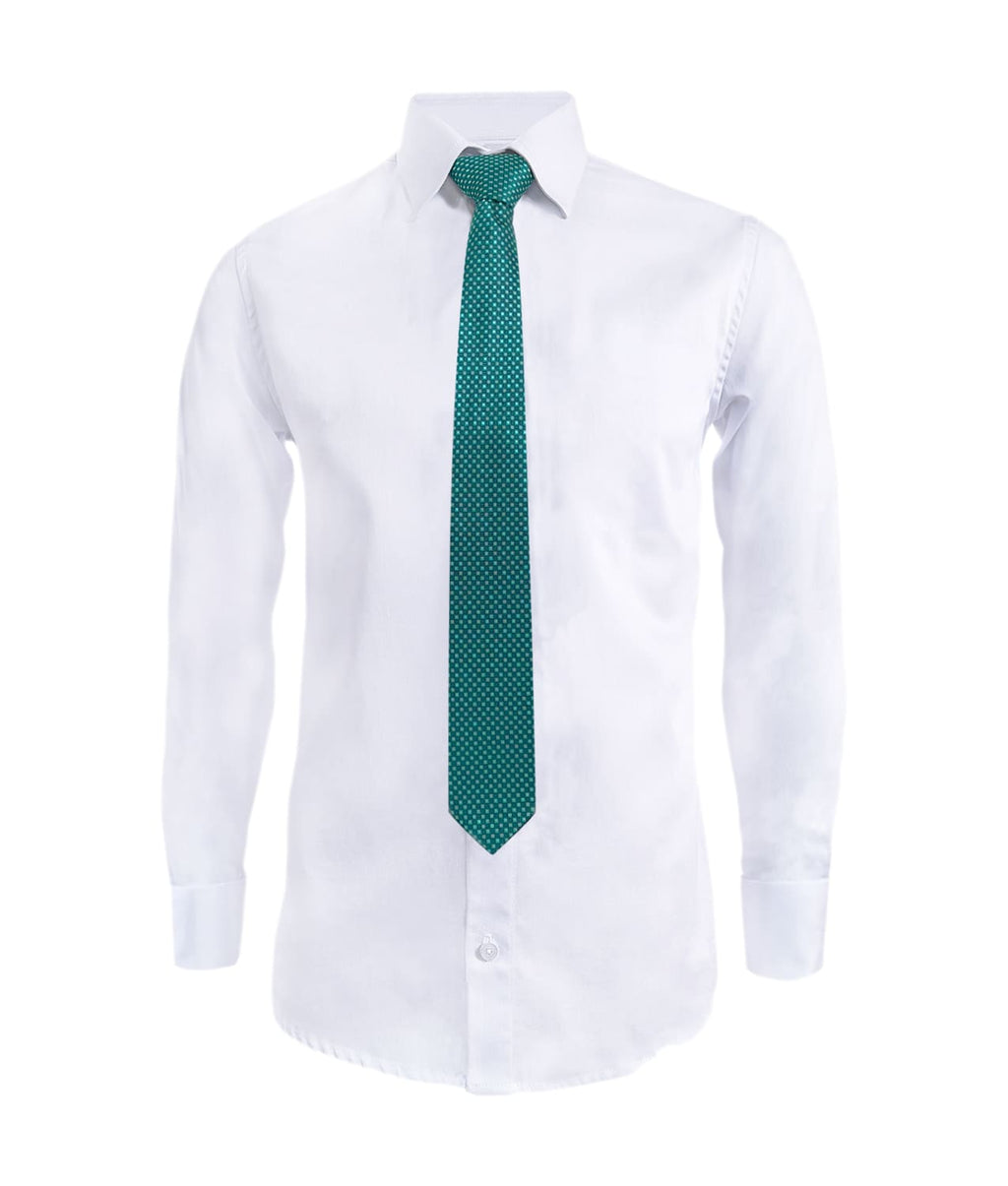 Camisa formal blanca sin bolsillo manga larga slim hombre XS a 10XL