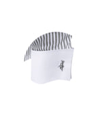 Camisa formal gris con rayas cuello y puños blancos slim fit para hombre XS a 10XL