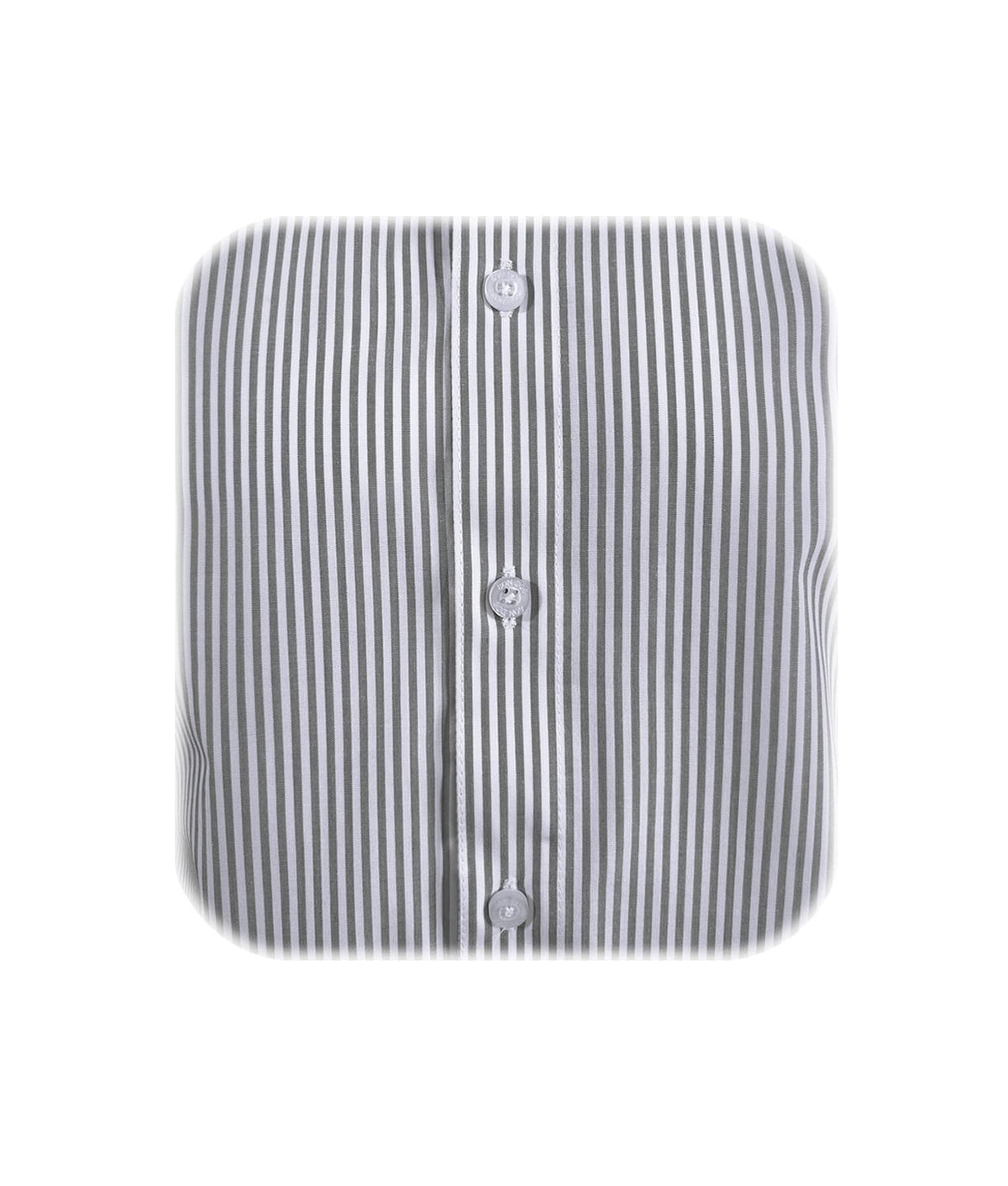 Camisa formal gris con rayas cuello y puños blancos slim fit para hombre XS a 10XL