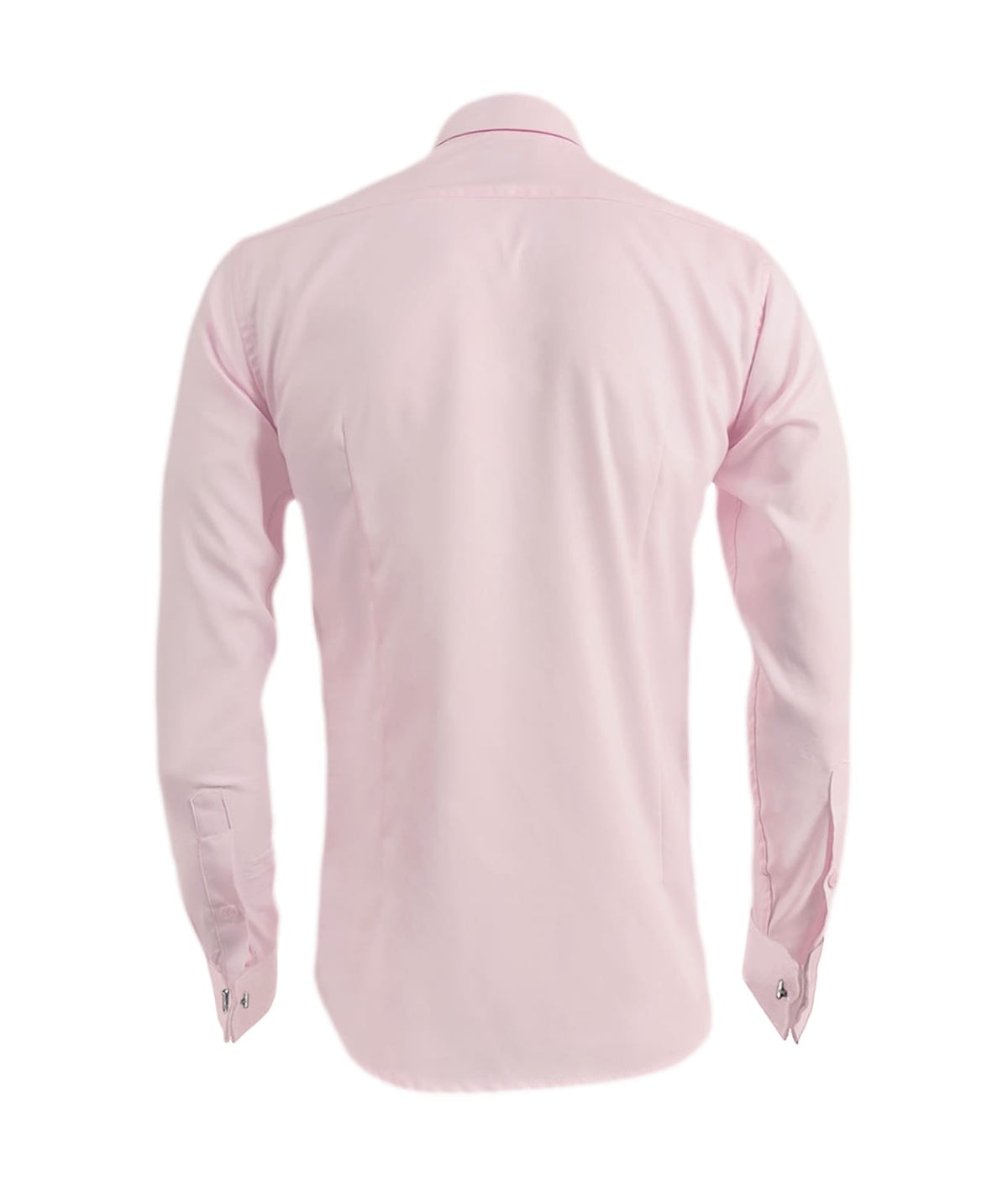 Camisa formal rosada puño para mancornas manga larga hombre XS a 10XL