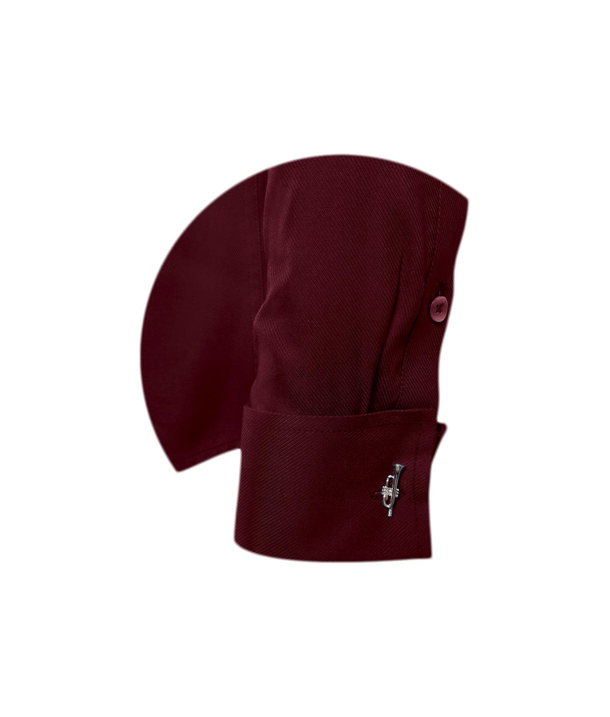 Camisa formal vino tinto para mancornas manga larga hombre XS a 10XL