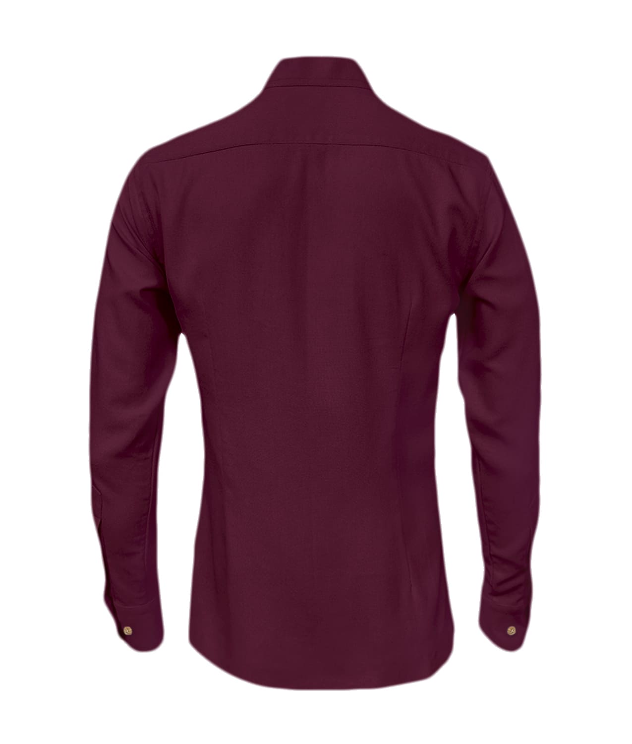 Camisa con botones escondidos vino tinto en 100% lino ocasión manga larga hombre XS a 10XL