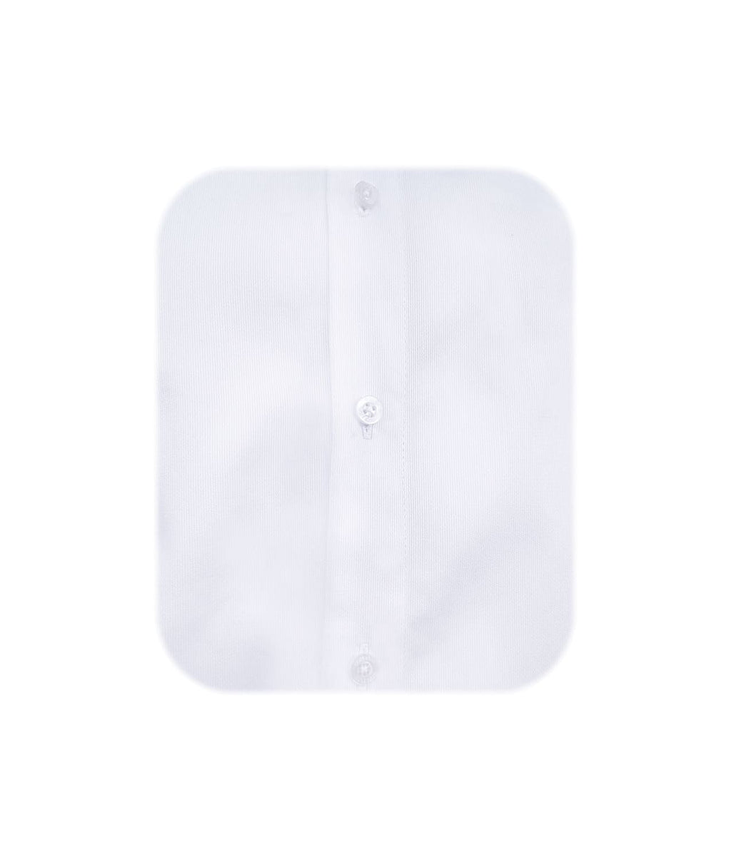 Camisa formal blanca puño para mancornas manga larga hombre XS a 10XL