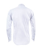 Camisa formal blanca puño para mancornas manga larga hombre XS a 10XL
