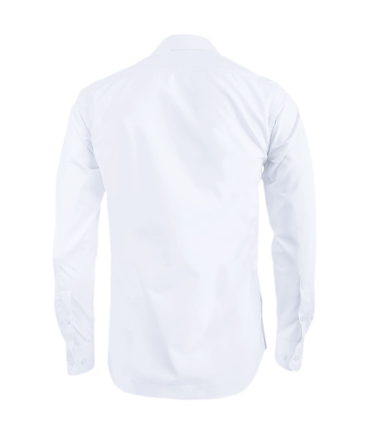 Camisa guayabera blanca bordada sin bolsillos manga larga XS a 10XL
