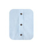Vestido largo blusón azul claro en 100% lino manga larga mujer XS a 10XL