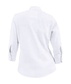 Camisa blusa lino blanca ocasión casual manga 3/4 para mujer XS a 10XL