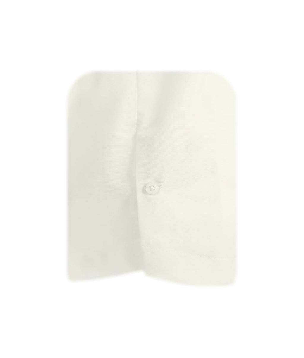 Camisa guayabera marfil en algodón bordada sin bolsillos slim fit hombre XS a 10XL