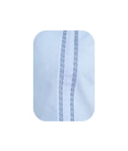 Camisa guayabera en algodon azul claro bordada sin bolsillos manga larga XS a 10XL