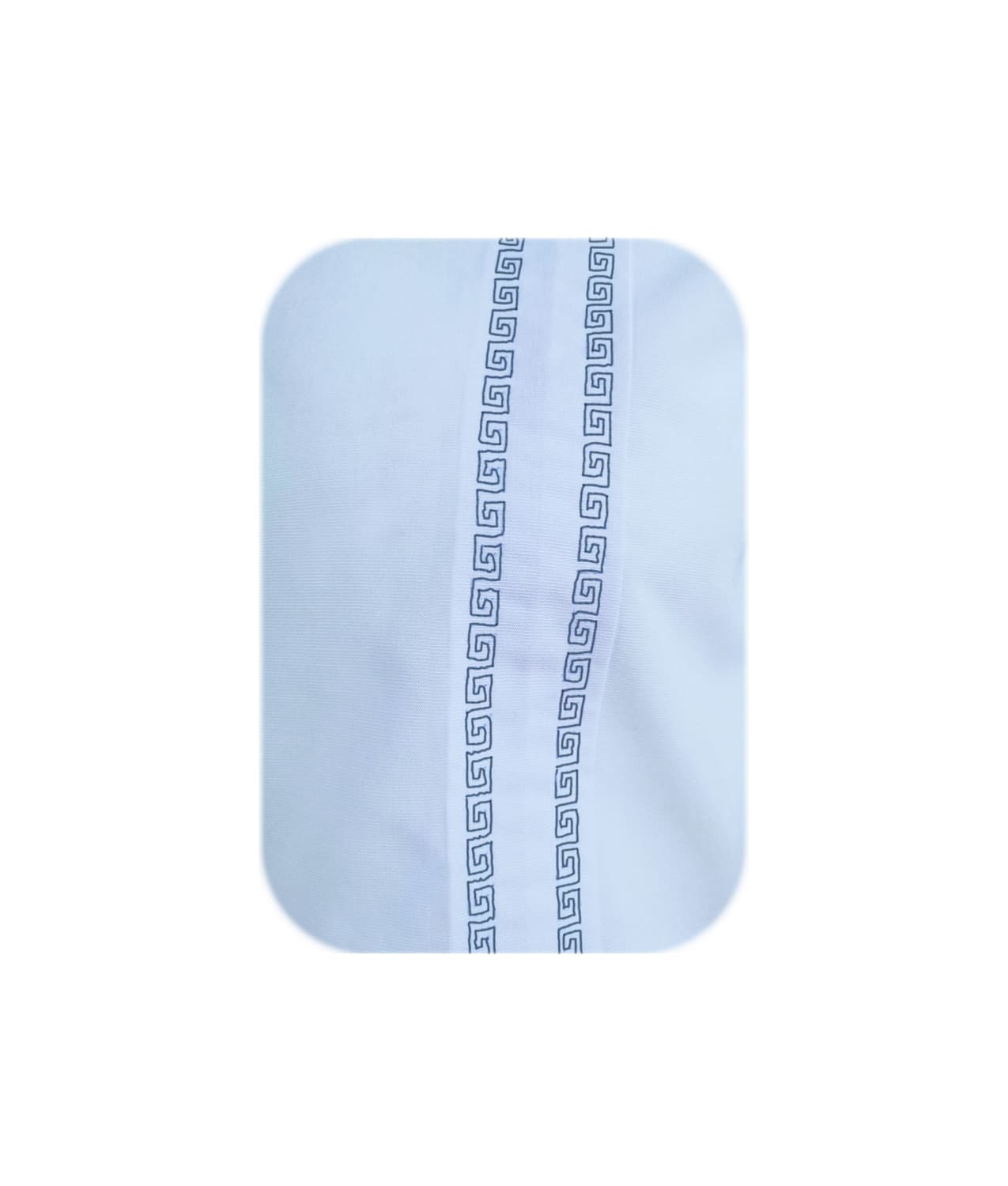 Camisa guayabera en algodon azul claro bordada sin bolsillos manga larga XS a 10XL