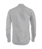 Camisa guayabera gris en algodón bordada sin bolsillos hombre XS a 10XL