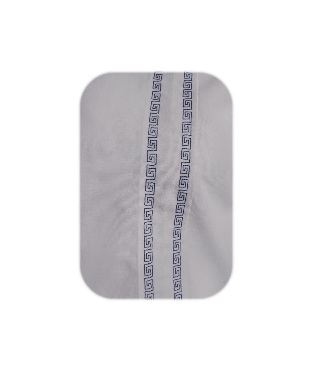 Camisa guayabera gris en algodón bordada sin bolsillos hombre XS a 10XL