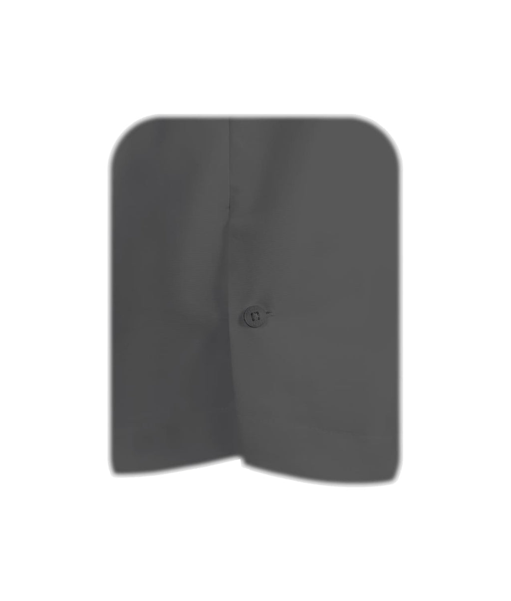 Camisa guayabera gris oscuro en algodón sin bolsillos bordada manga larga XS a 10XL
