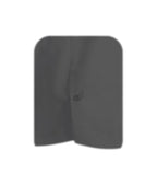 Camisa guayabera gris oscuro en algodón sin bolsillos bordada manga larga XS a 10XL